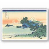 Sticker Plage de Shichiri dans la province de Sagami (Devant)