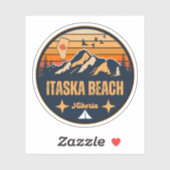 Sticker Plage Itaska, Alberta (Feuille)