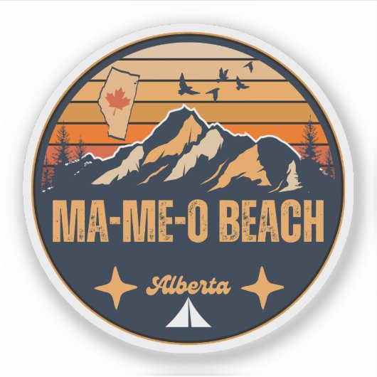 Sticker Plage Ma-Me-O, Alberta (Devant)
