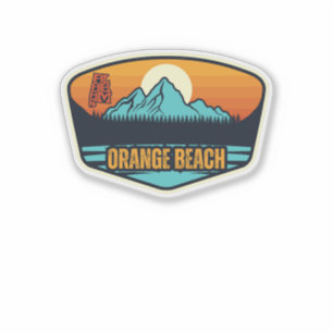 Sticker Plage Orange, Alabama