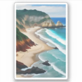 Sticker Plage Paradise (Devant)