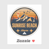 Sticker Plage Sunrise, Alberta (Feuille)