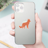 Sticker Plaid sur le renard plaid (Téléphone)