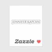 Sticker Plain Minimalist Professional Modern (Feuille)