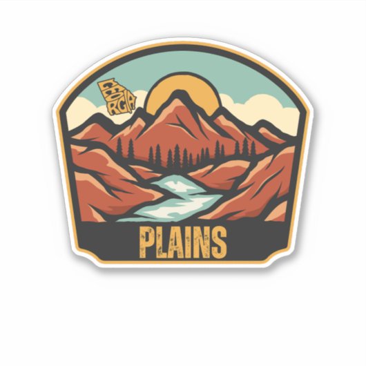 Sticker Plains, Géorgie (Devant)
