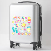 Sticker Plaisir au soleil (Sur valise)