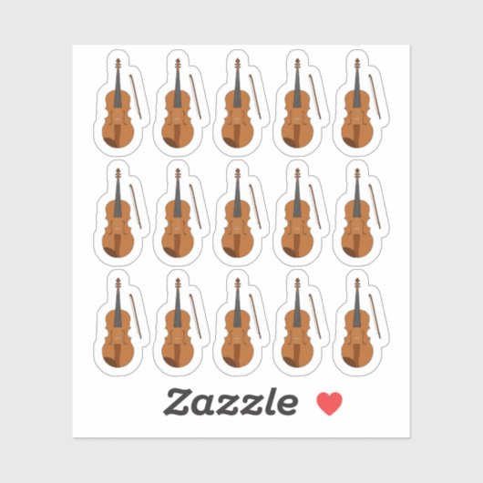 Sticker Plan de leçons de violon Musique Enseignant Planif (Feuille)