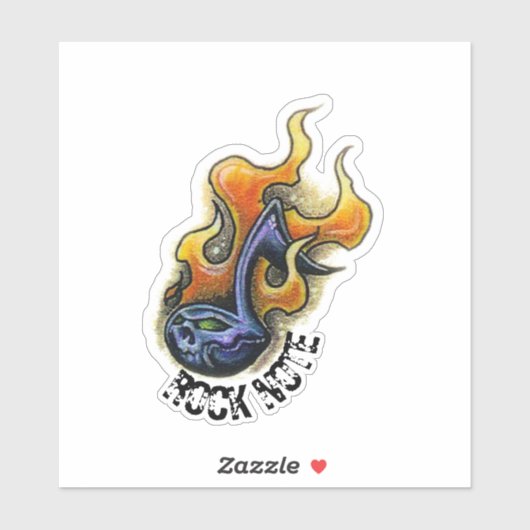 Sticker Plan de note de roche (Feuille)