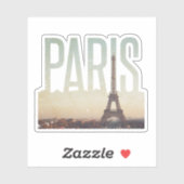 Sticker Plan de Paris Simplistic Travel (Feuille)