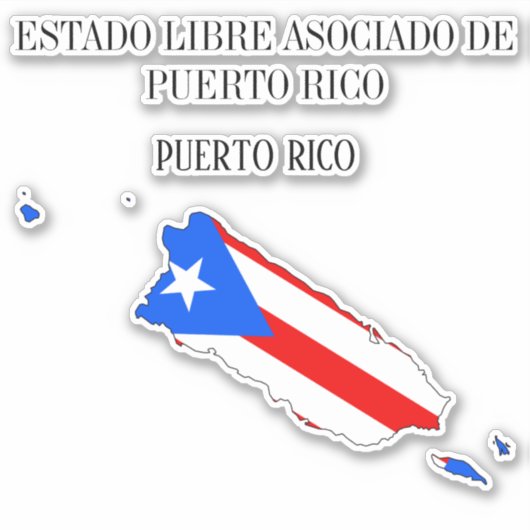 Sticker Plan d'indicateur Porto Rico (Devant)