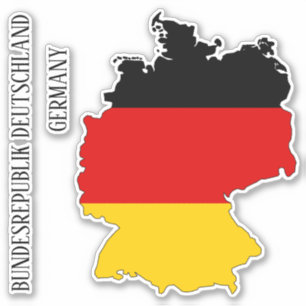 Sticker Plan du drapeau allemand