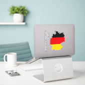 Sticker Plan du drapeau allemand (Ordinateur portable sur le bureau)