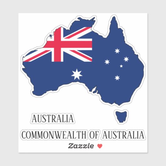 Sticker Plan du drapeau australien (Feuille)