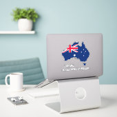 Sticker Plan du drapeau australien (Ordinateur portable sur le bureau)