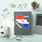 Sticker Plan du drapeau du Paraguay (Couverture iPad)