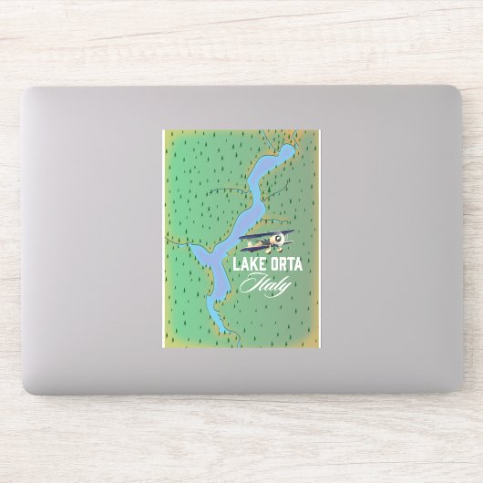 Sticker Plan du lac d'Orta Italie (Ordinateur)