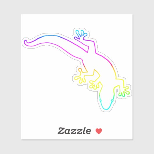 Sticker Plan multicolore GECKO (Feuille)