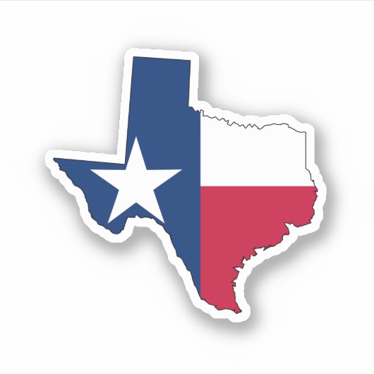 Sticker Plan texan - Plan et indicateur (Devant)