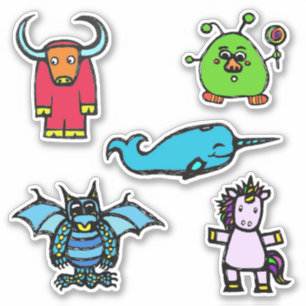 Sticker Planche d'autocollants 6x6 "le livre de l'alphabet