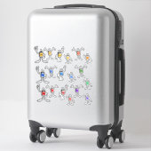 Sticker Planche d'autocollants de famille Can (Sur valise)