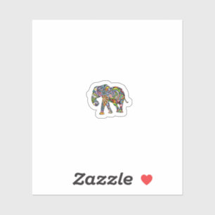 Sticker Planche d'autocollants Éléphant   Mini-autocollant
