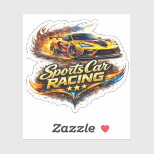 Sticker Planche d'autocollants kiss-cut pour course de voi
