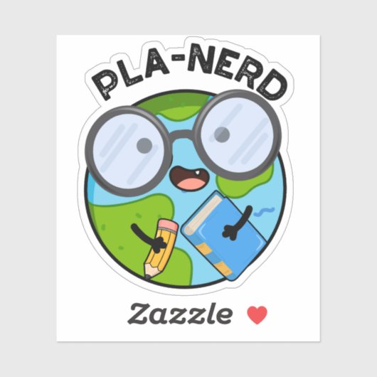 Sticker Planerd Funny Planet Puns (Feuille)