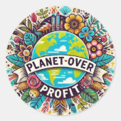 Sticker Planet over Profit (Devant)