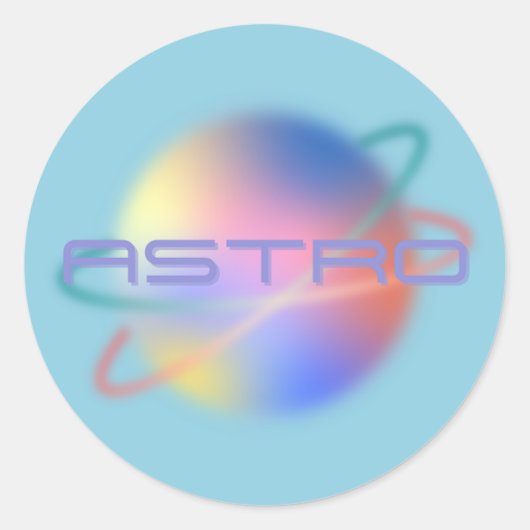 Sticker Planète "Astro" (Devant)