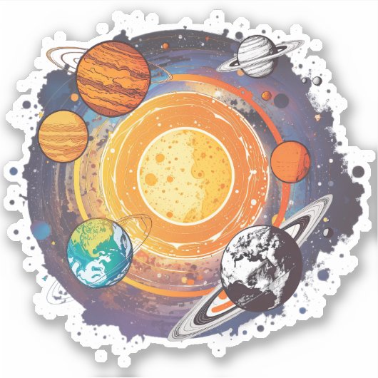 Sticker Planètes (Devant)