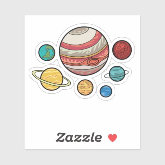 Sticker Planètes (Feuille)