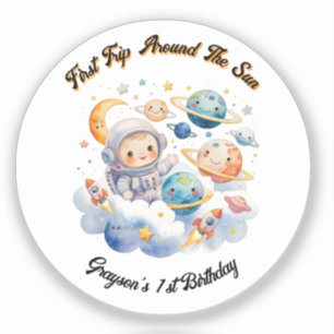 Sticker Planètes extérieures Blue Premier anniversaire