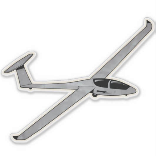 Sticker Planeur, avion d'entraînement (Devant)