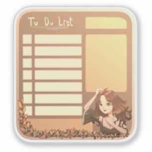 Sticker Planificateur d'autocollants de liste de choses à
