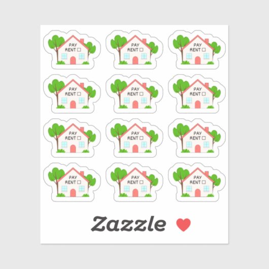 Sticker Planificateur de budget de loyer Tracker financier (Feuille)