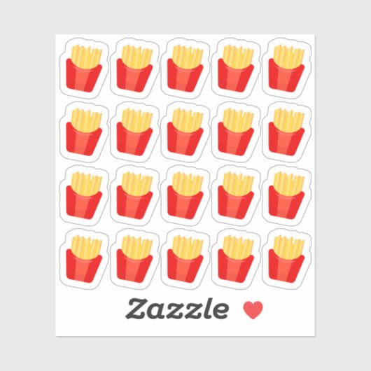 Sticker Planificateur de dîner de nourriture rapide Jour d (Feuille)