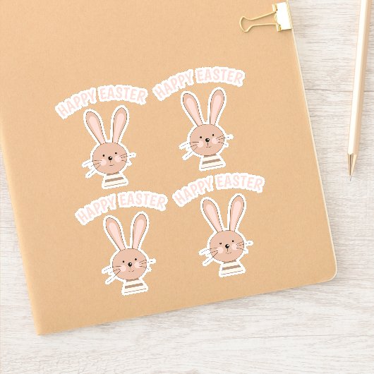 Sticker Planificateur de lapin mignon Scrapbooking Joyeuse (Carnet)