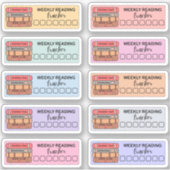 Sticker Planificateur de livre de suivi de journal de lect (Devant)