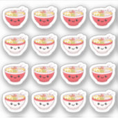 Sticker Planificateur de nourriture japonaise Kawaii Ramen (Devant)
