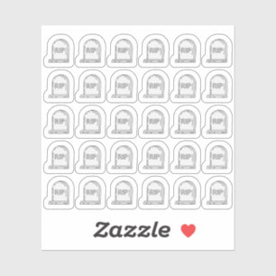 Sticker Planificateur de pierre tombale Bujo 