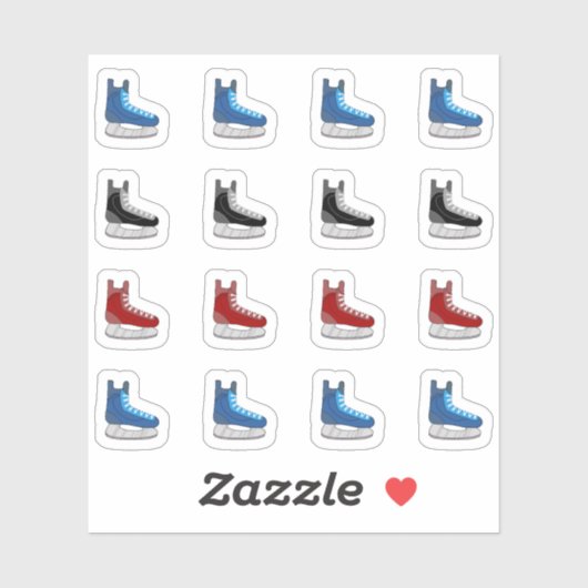 Sticker Planificateur de rappel de jour de match de hockey (Feuille)