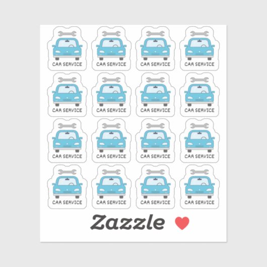 Sticker Planificateur de rappel de l'entretien du service  (Feuille)