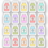 Sticker Planificateur de rappel de prescription de médicam (Devant)