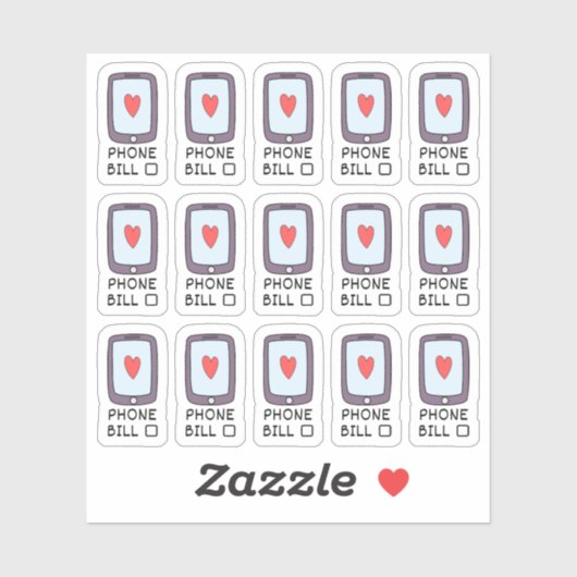 Sticker Planificateur de suivi de budget pour la facture d (Feuille)