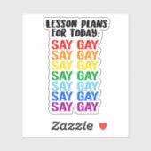 Sticker Plans de cours : Dire Gay (Feuille)