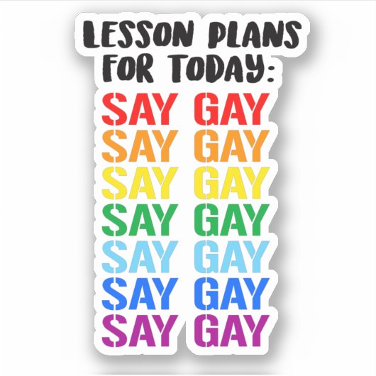 Sticker Plans de cours : Dire Gay (Devant)