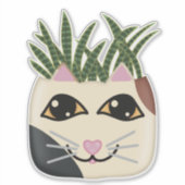 Sticker Plante Calico Cat Snake (Devant)