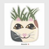 Sticker Plante Calico Cat Snake (Feuille)