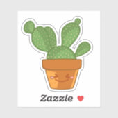 Sticker Plante de fleur de cactus succulent esthétique (Feuille)