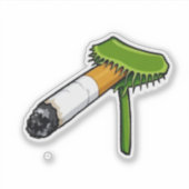 Sticker Plante de Vénus Flytrap avec cigare (Devant)